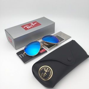 3025 112/17 Blue Mirror Sunglasses Ray-Ban Aviator